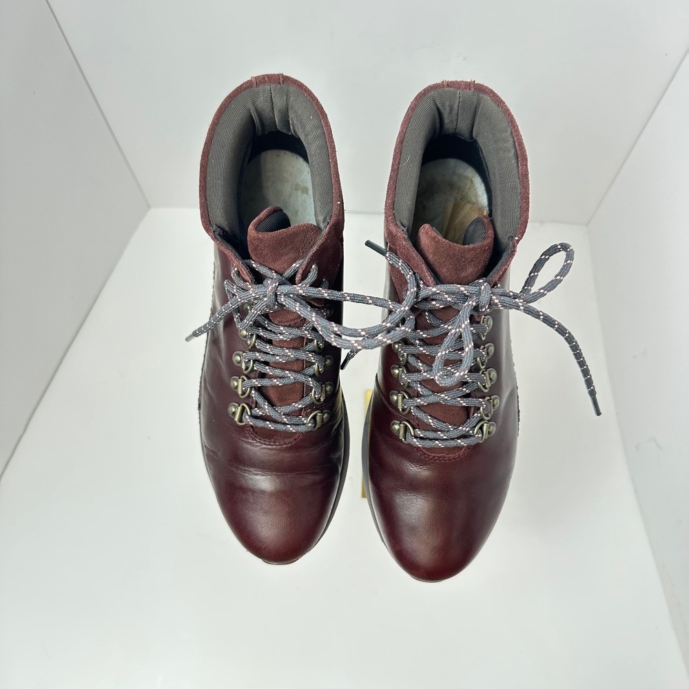 Timberland Kiri Up Waterproof‎ Hiker Boots Burgundy Leather Suede Womens 8.5